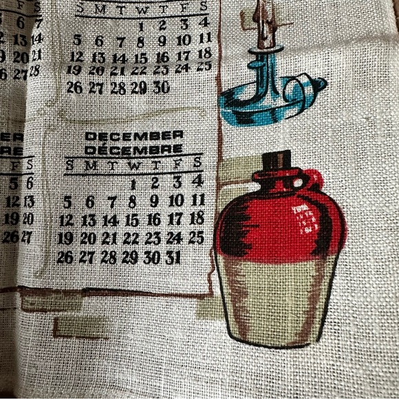 Vintage 1976 cloth wall calendar - Picture 4 of 8